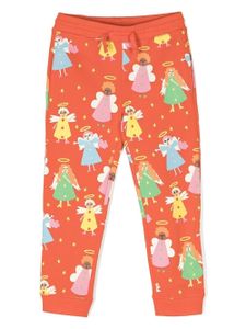 Stella McCartney Kids pantalon de jogging à imprimé ange - Rouge