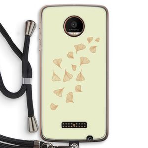 Falling Leaves: Motorola Moto Z Force Transparant Hoesje met koord