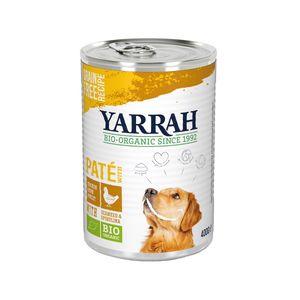 Yarrah - Paté Hond Blik met Kip Bio - 12 x 400 g