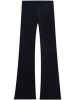 Courrèges pantalon évasé Heritage à taille basse - Noir