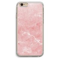 Roze marmer: iPhone 6 Plus / 6S Plus Transparant Hoesje