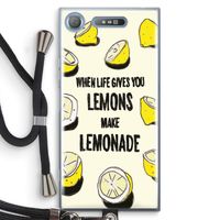 Lemonade: Sony Xperia XZ1 Transparant Hoesje met koord