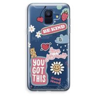 Positivity: Samsung Galaxy A6 (2018) Transparant Hoesje