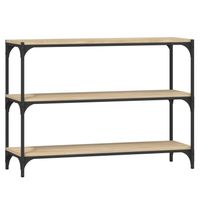 The Living Store Boekenkast - Sonoma eiken - 100 x 33 x 70.5 cm - Duurzaam hout en staal
