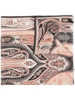 ETRO foulard frangé à motif cachemire - Marron - thumbnail