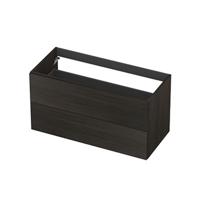 INK - Onderkast 2L Decor Softclose Tbv Greep - 1000x450x520 Mm - Intens Eiken