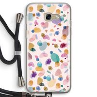 Terrazzo Memphis Pink: Samsung Galaxy A5 (2017) Transparant Hoesje met koord