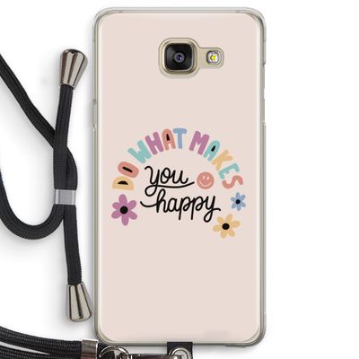 Happy days: Samsung Galaxy A5 (2016) Transparant Hoesje met koord