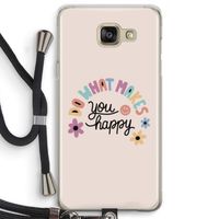 Happy days: Samsung Galaxy A5 (2016) Transparant Hoesje met koord