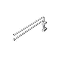 Handdoekhouder duo-gebogen draaibaar rvs gebo