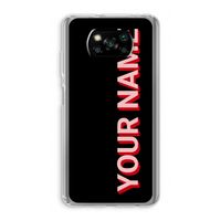 Namecase: Xiaomi Poco X3 Pro Transparant Hoesje Namecase: Xiaomi Poco X3 Pro Transparant Hoesje