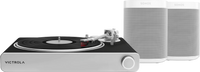 Victrola VPT-3000 Stream Zwart + Sonos One SL Wit Duopack
