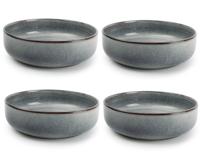 ONA Diepe Borden / Pastaborden Duna Blue ø 22 cm - 4 Stuks
