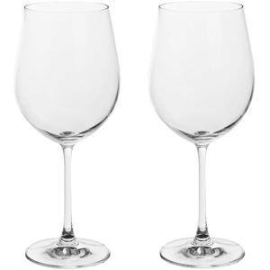 Set van 4x grote wijnglazen voor rode wijn - 610 ml - van glas - Wijn glazen