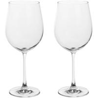 Set van 4x grote wijnglazen voor rode wijn - 610 ml - van glas - Wijn glazen