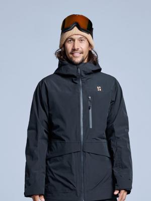 Poederbaas Ski-jas Heren Freeride 3L Hardshell Zwart-L Poederbaas Ski-jas Heren Freeride 3L Hardshell Zwart-L
