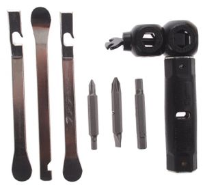 TOM multitoolset 8 functies zwart/zilver 10-delig TOM multitoolset 8 functies zwart/zilver 10-delig