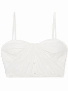 Simkhai haut-bustier Holden à design drapé - Blanc