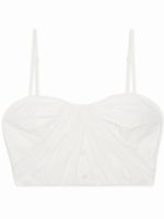 Simkhai haut-bustier Holden à design drapé - Blanc