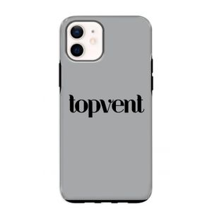 Topvent Grijs Zwart: iPhone 12 mini Tough Case