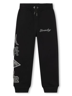 Givenchy Kids pantalon de jogging à patch 4G - Noir