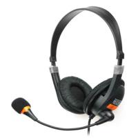 Hoofdtelefoon met microfoon Natec NSL-0294 Zwart Oranje (1 Stuks)