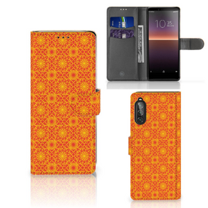 Sony Xperia 10 II Telefoon Hoesje Batik Oranje