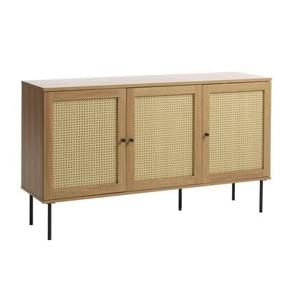 Rebellenclub Berley Dressoir - Eiken met Rattan