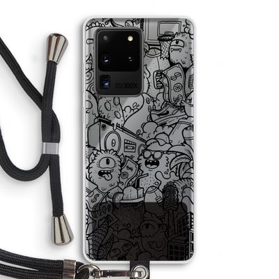 Vexx Black City : Samsung Galaxy S20 Ultra Transparant Hoesje met koord