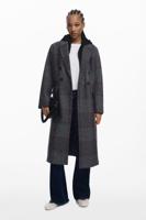 Ruitjesjas met capuchon - BLACK - L