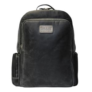 Gillis London 7752B-BLK rugzak Casual rugzak Zwart Katoen, Leer