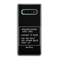 Mijn Motto's: Samsung Galaxy S10 Plus Transparant Hoesje