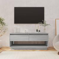 Tv-meubel 102x41x44 cm bewerkt hout grijs sonoma eikenkleurig - thumbnail