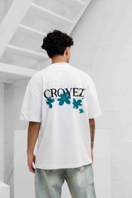 Croyez Botanique T-Shirt Heren Wit/Blauw - Maat S - Kleur: WitBlauw | Soccerfanshop