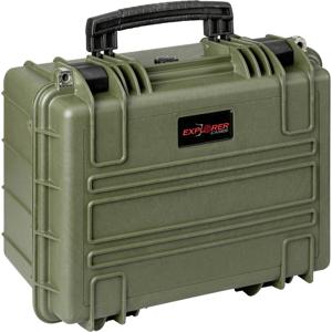 Explorer Cases Outdoor-koffer 3823HL.G green with pick & pluck foam (b x h x d) 38 x 27 x 23 cm Olijf-groen 3823HL.G