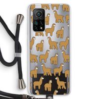 Alpacas: Xiaomi Mi 10T 5G Transparant Hoesje met koord