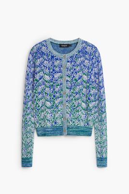 Gebreid vest - BLUE - XS