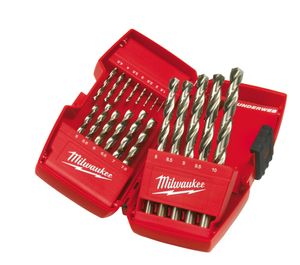 Milwaukee Accessoires Set Thunderweb HSS-G metaalboren in kunststof cassette (19-delig) - 4932352374