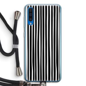 Stripes: Samsung Galaxy A50 Transparant Hoesje met koord