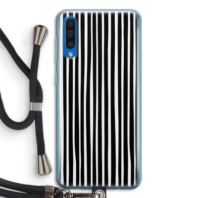 Stripes: Samsung Galaxy A50 Transparant Hoesje met koord