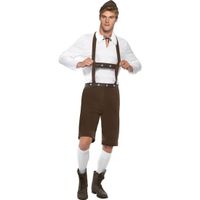 Bruine lederhosen voor heren - thumbnail