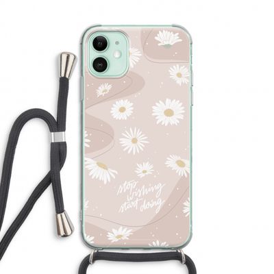 Daydreaming becomes reality: iPhone 11 Transparant Hoesje met koord
