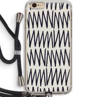 Marrakech Zigzag: iPhone 6 PLUS / 6S PLUS Transparant Hoesje met koord
