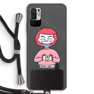 Hartje: Xiaomi Redmi Note 10 5G Transparant Hoesje met koord