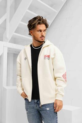 Equalité Desert Oversized Full Zip Hoodie Heren Gebroken Wit - Maat XS - Kleur: Gebroken Wit | Soccerfanshop Equalité Desert Oversized Full Zip Hoodie Heren Gebroken Wit - Maat XS - Kleur: Gebroken Wit | Soccerfanshop