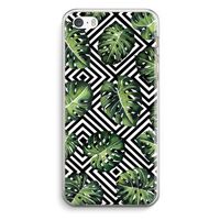 Geometrische jungle: iPhone 5 / 5S / SE Transparant Hoesje