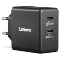 Lenovo G0A6065BEU USB-oplader 45 W, 18 W 2x USB-C Zwart Thuis, Binnen GaN