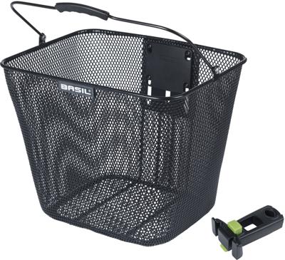 Basil Front basket bilbao kf black