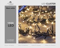 Cluster lights 1920l/11.5m led warm wit - 4m aanloopsnoer zwart - bi-bui trafo Anna's collection - Anna's Collection