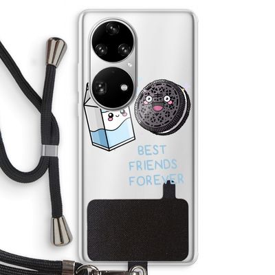 Best Friend Forever: Huawei P50 Pro Transparant Hoesje met koord